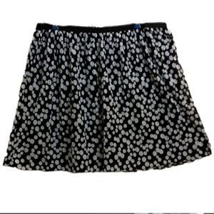 Xhileration Vintage Black and White Polka Dot Mini‎ Skirt SKUW003